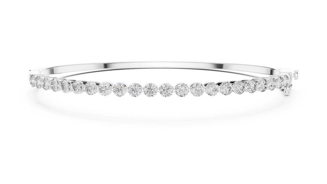 Luxury Rose Gold Diamond Bracelet | Round Cut Tennis Bracelet | Elegant Women Jewelry