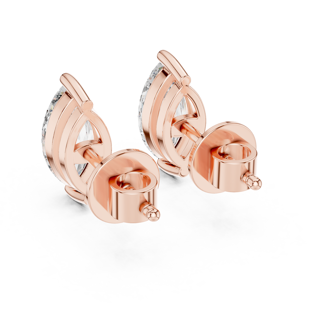Fine Jewelry Marquise Cut Diamond Stud Earrings – Elegant Gift Choice