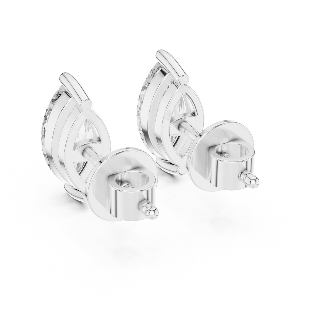 Fine Jewelry Marquise Cut Diamond Stud Earrings – Elegant Gift Choice