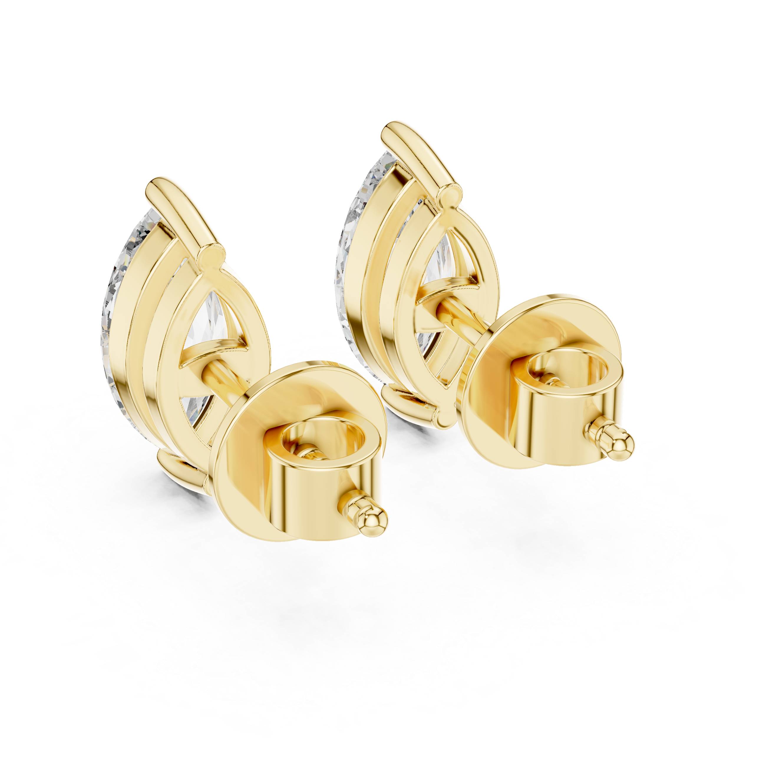 Fine Jewelry Marquise Cut Diamond Stud Earrings – Elegant Gift Choice