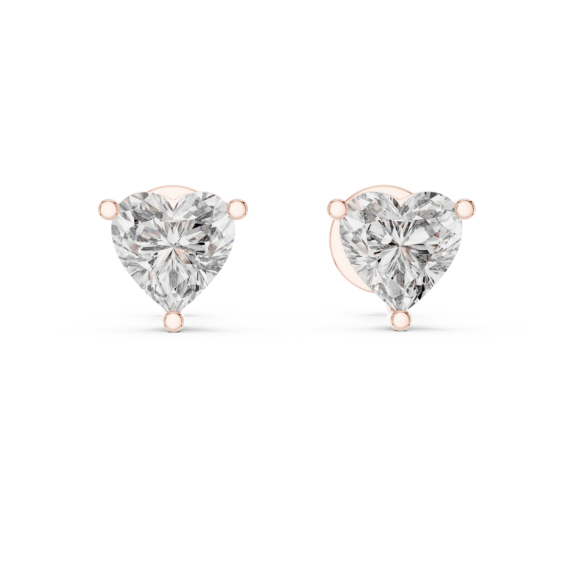 Modern Romantic  Heart -Shaped Diamond Earrings – Everyday Luxury