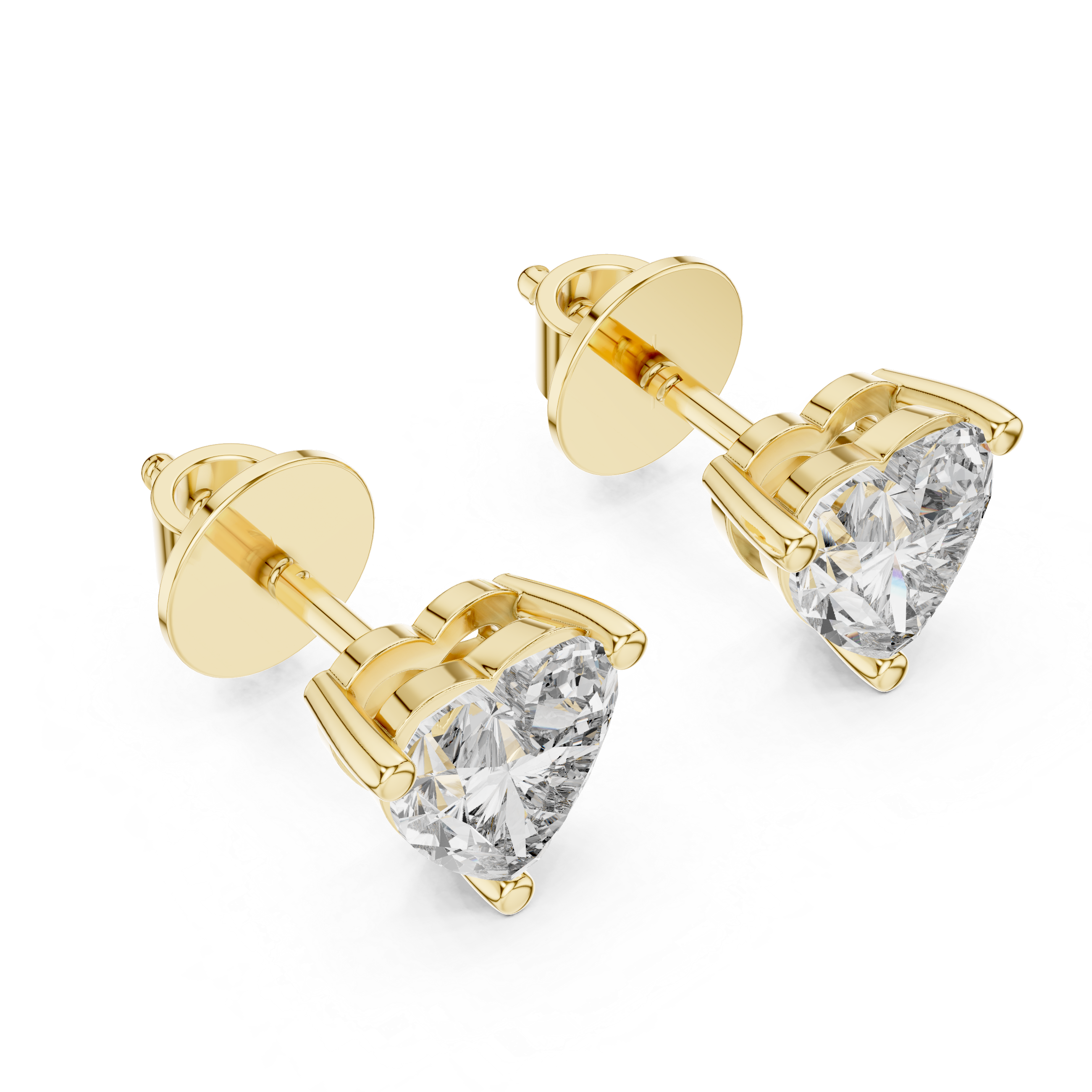 Modern Romantic  Heart -Shaped Diamond Earrings – Everyday Luxury