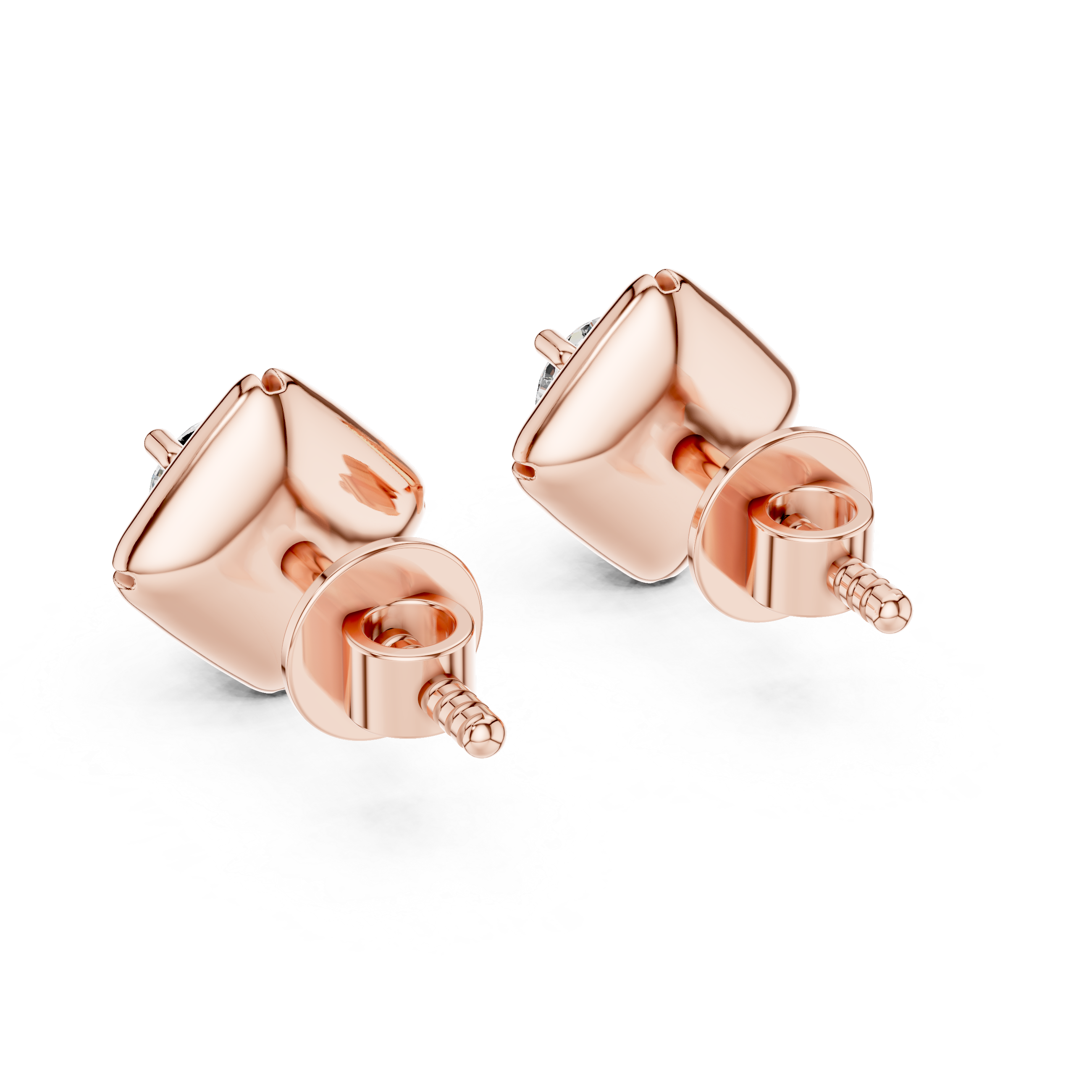 Stylish Spiral Round Diamond Earrings – Everyday Luxury Look