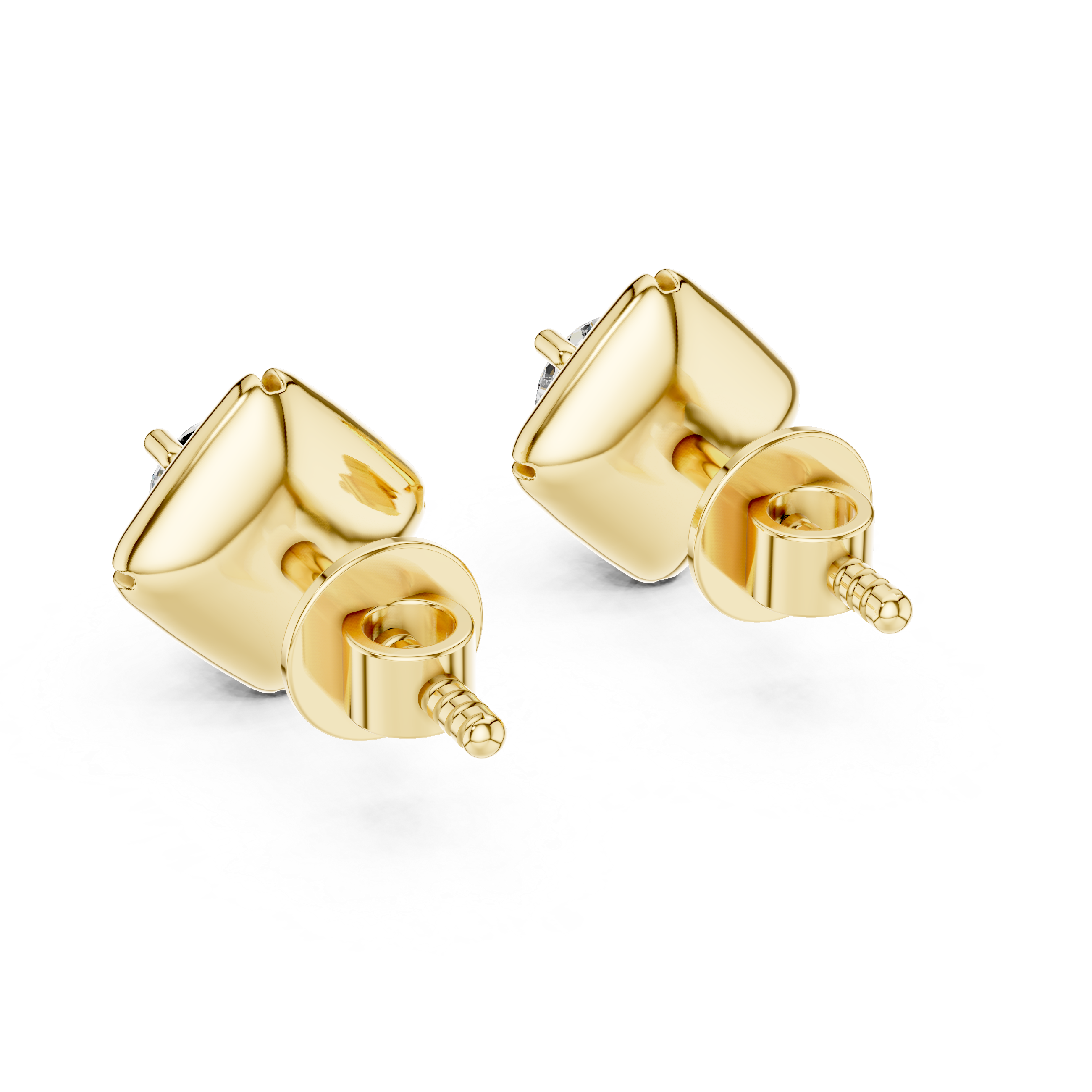 Stylish Spiral Round Diamond Earrings – Everyday Luxury Look
