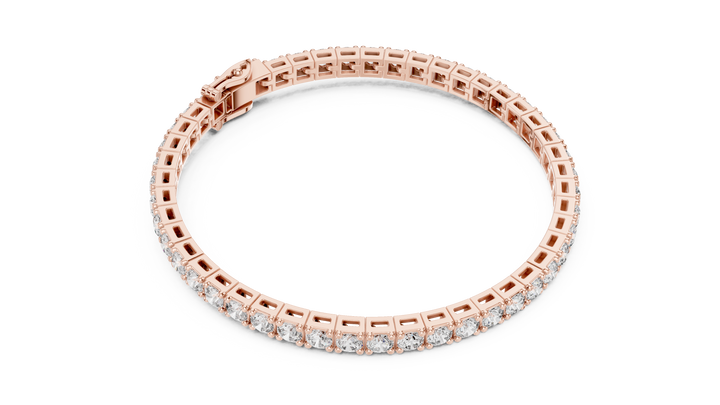 Timeless Round Diamond Tennis Bracelet in Rose Gold | Classic Women’s Fine Jewelry Bracelet