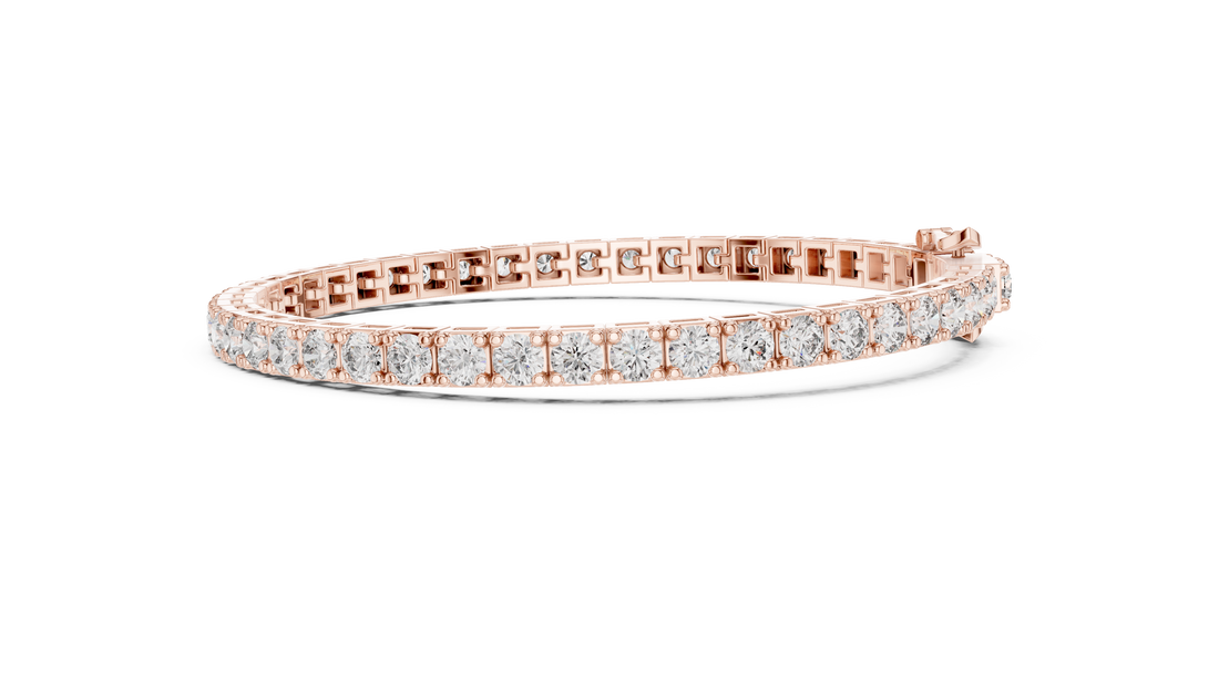 Timeless Round Diamond Tennis Bracelet in Rose Gold | Classic Women’s Fine Jewelry Bracelet
