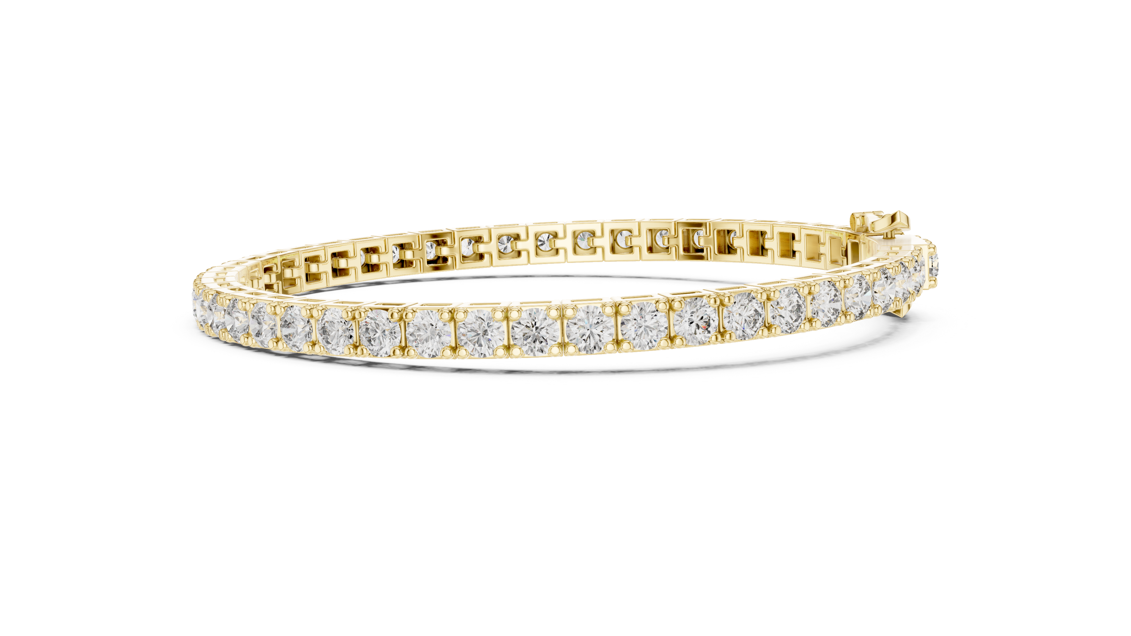 Round Diamond Tennis Bracelet in Rose Gold | Classic Full Eternity Bracelet for Women | Fine Jewelry