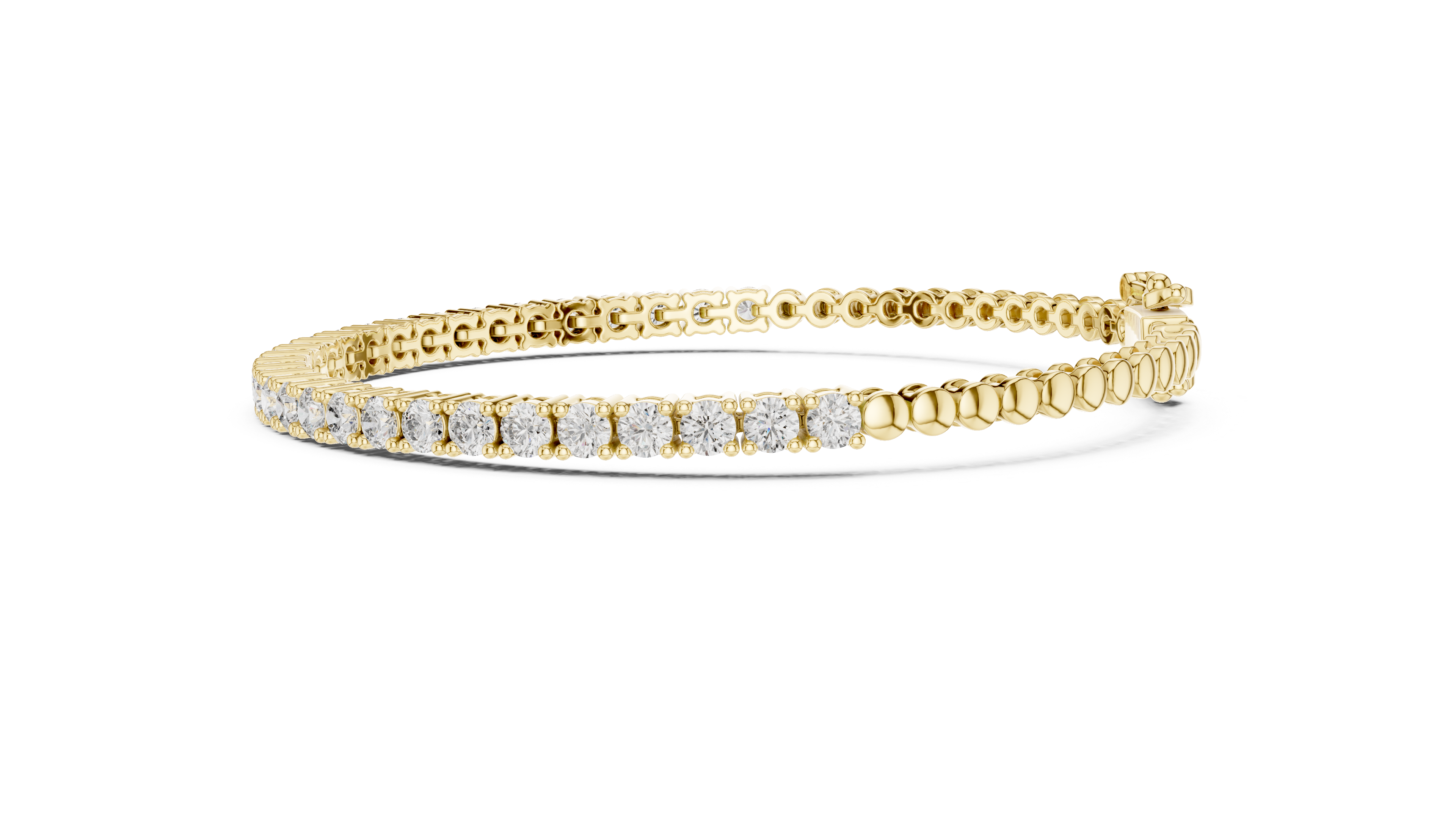 Premium Rose Gold Diamond Tennis Bracelet | Round Cut Full Eternity Bracelet | Luxury Jewelry