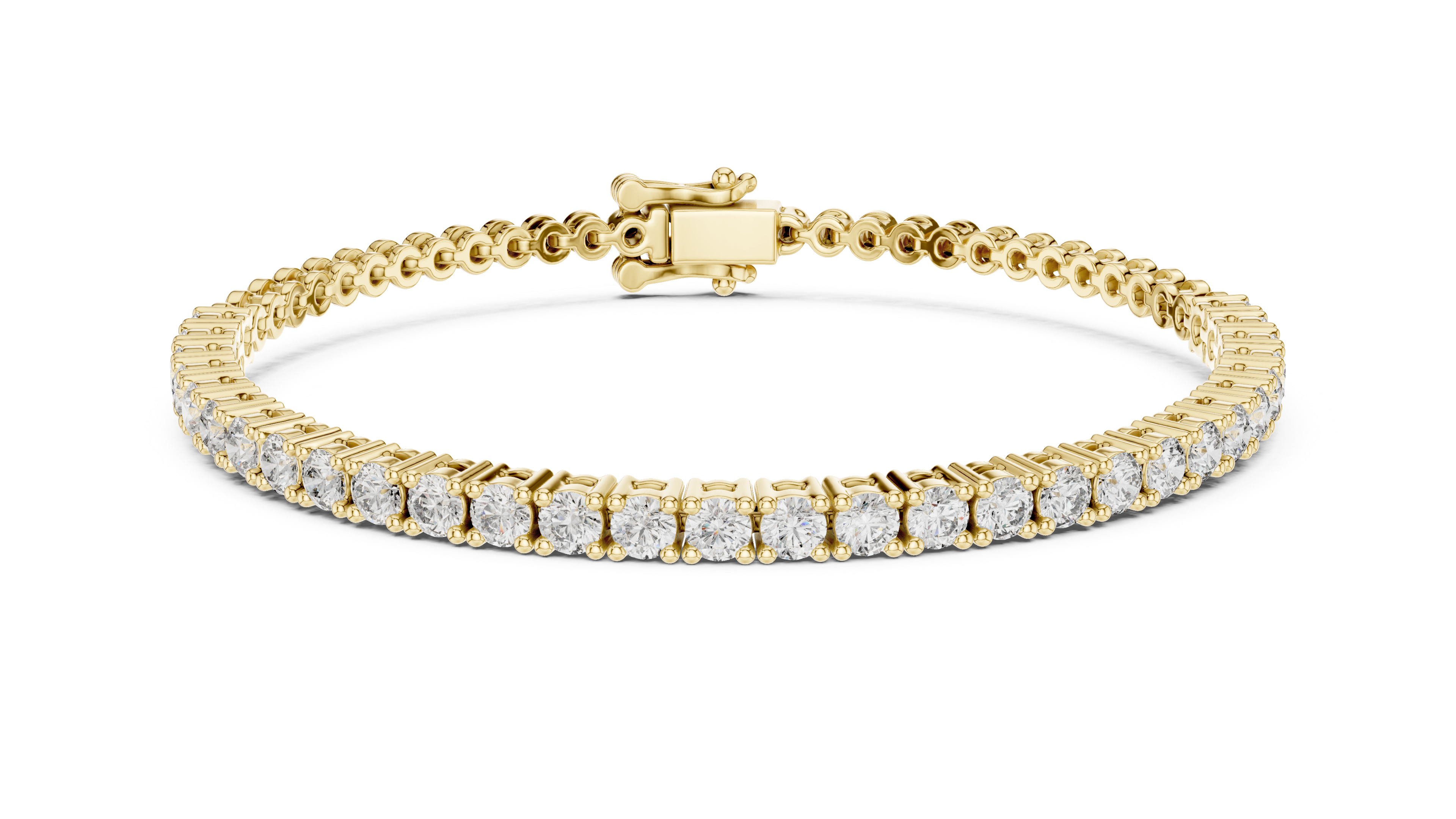 Premium Rose Gold Diamond Tennis Bracelet | Round Cut Full Eternity Bracelet | Luxury Jewelry