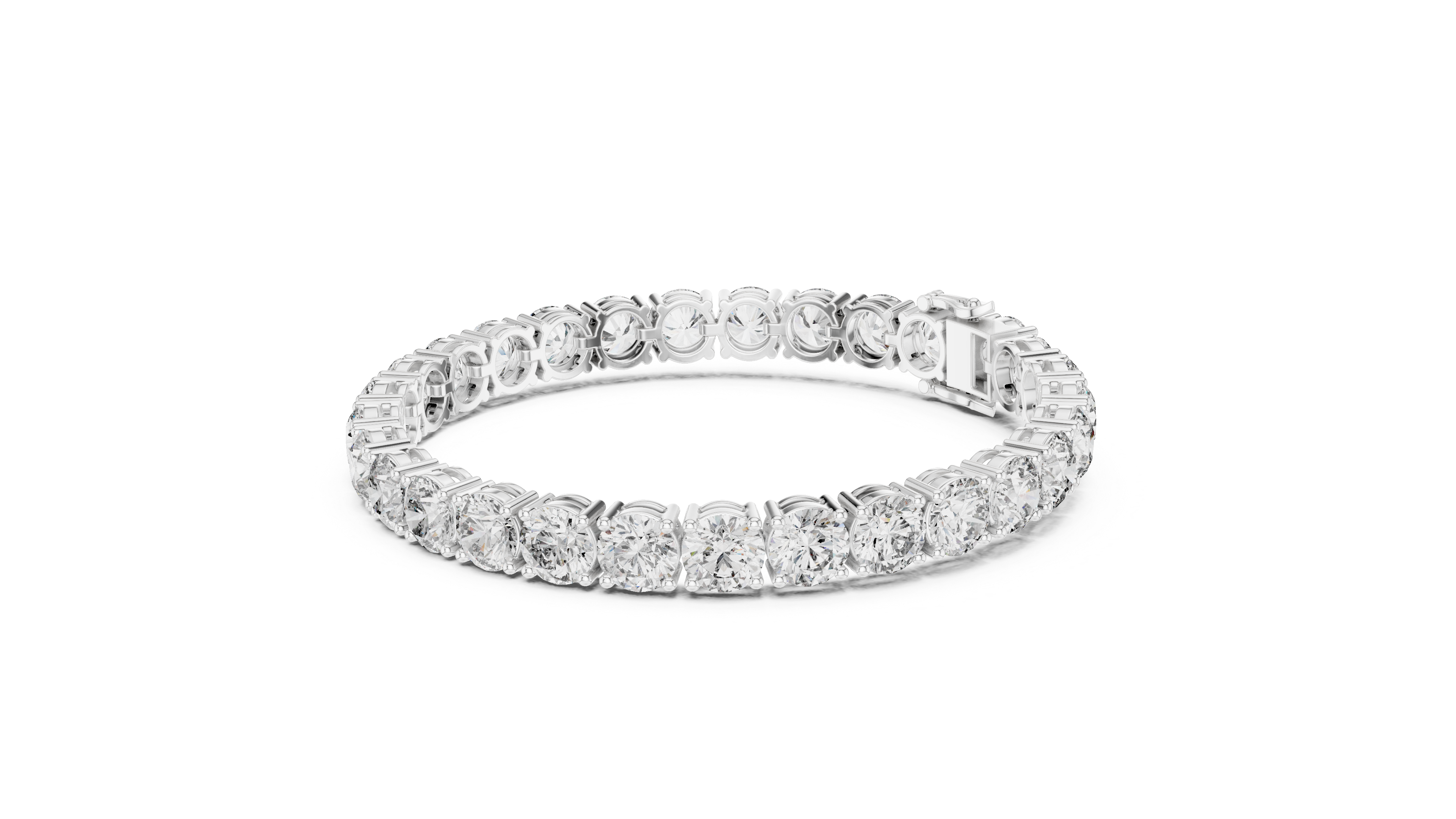 Classic Rose Gold Diamond Tennis Bracelet | Round Cut Full Eternity Design | Women’s Fine Jewelry