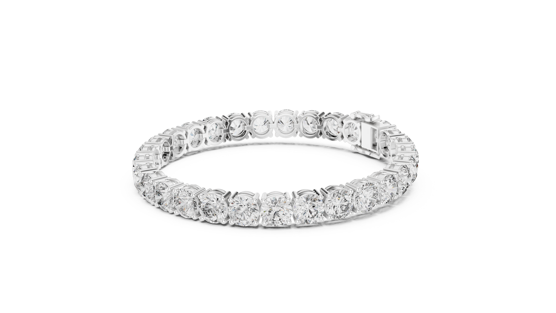 Classic Rose Gold Diamond Tennis Bracelet | Round Cut Full Eternity Design | Women’s Fine Jewelry