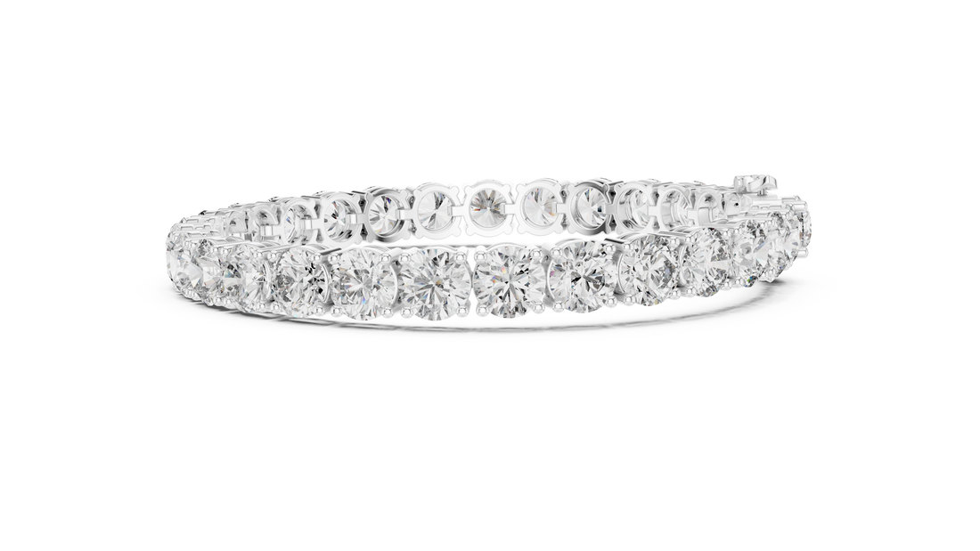 Classic Rose Gold Diamond Tennis Bracelet | Round Cut Full Eternity Design | Women’s Fine Jewelry