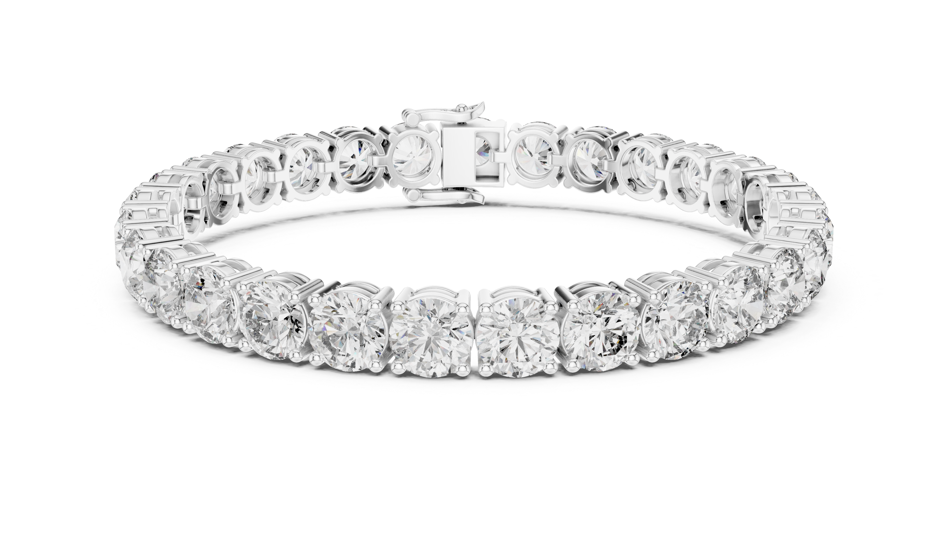 Classic Rose Gold Diamond Tennis Bracelet | Round Cut Full Eternity Design | Women’s Fine Jewelry