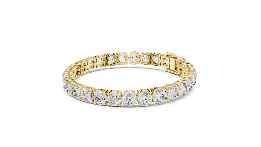 Classic Rose Gold Diamond Tennis Bracelet | Round Cut Full Eternity Design | Women’s Fine Jewelry