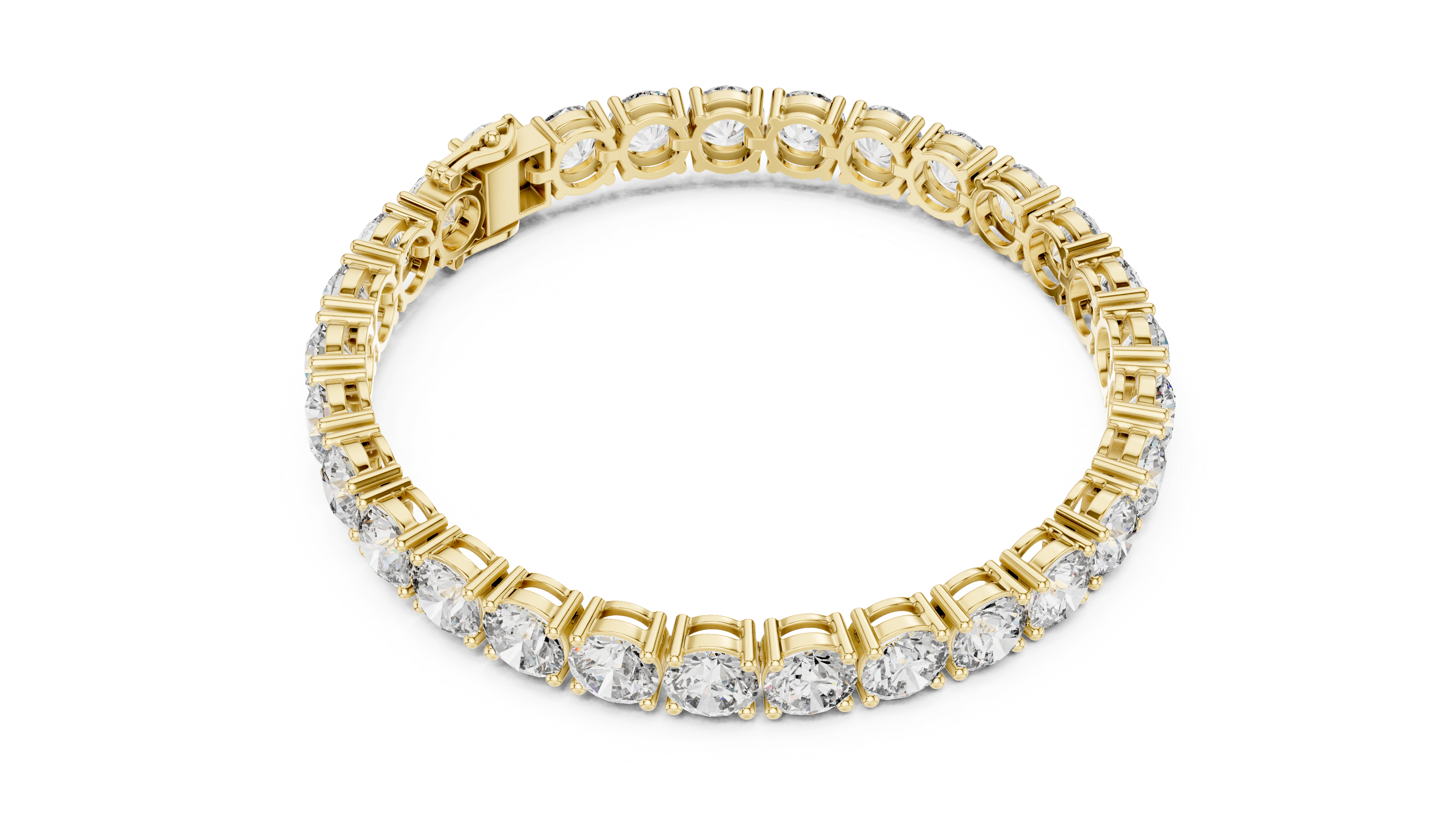 Classic Rose Gold Diamond Tennis Bracelet | Round Cut Full Eternity Design | Women’s Fine Jewelry