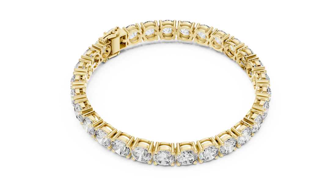 Classic Rose Gold Diamond Tennis Bracelet | Round Cut Full Eternity Design | Women’s Fine Jewelry