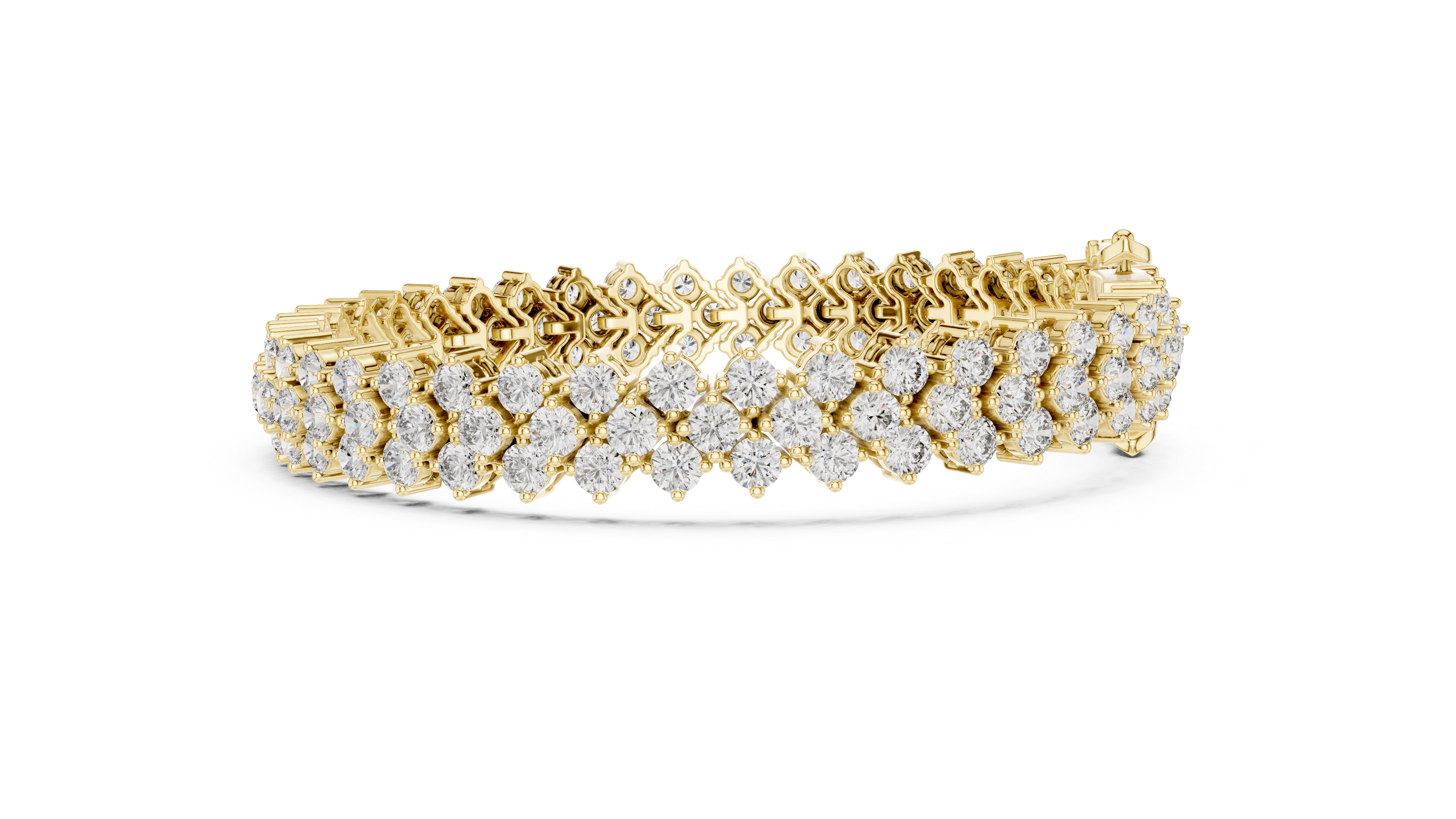 Designer Diamond Bracelet in Rose Gold | Round Cut Tennis Style | Fine Jewelry Gift for Her