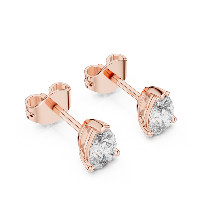 Chic Pear Cut Diamond Earrings with Prong Setting – Luxury Studs for Modern & Timeless Style