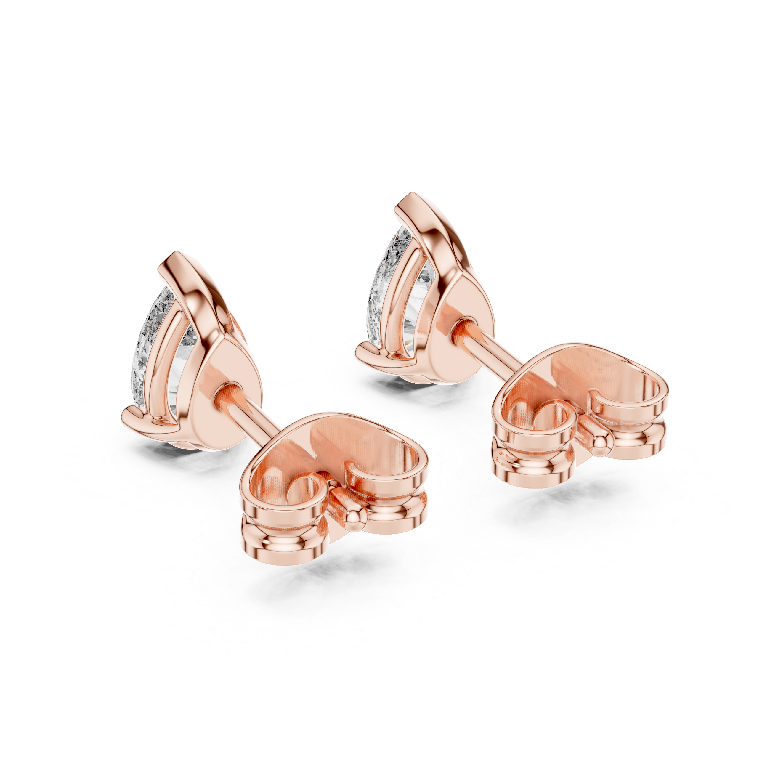 Chic Pear Cut Diamond Earrings with Prong Setting – Luxury Studs for Modern & Timeless Style