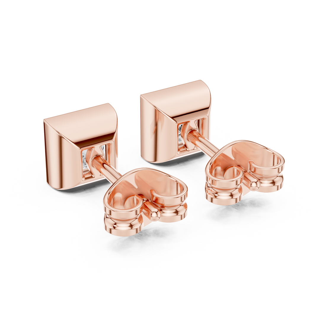 Premium Square Princess Cut Diamond Earrings – Timeless Geometric Fine Jewelry