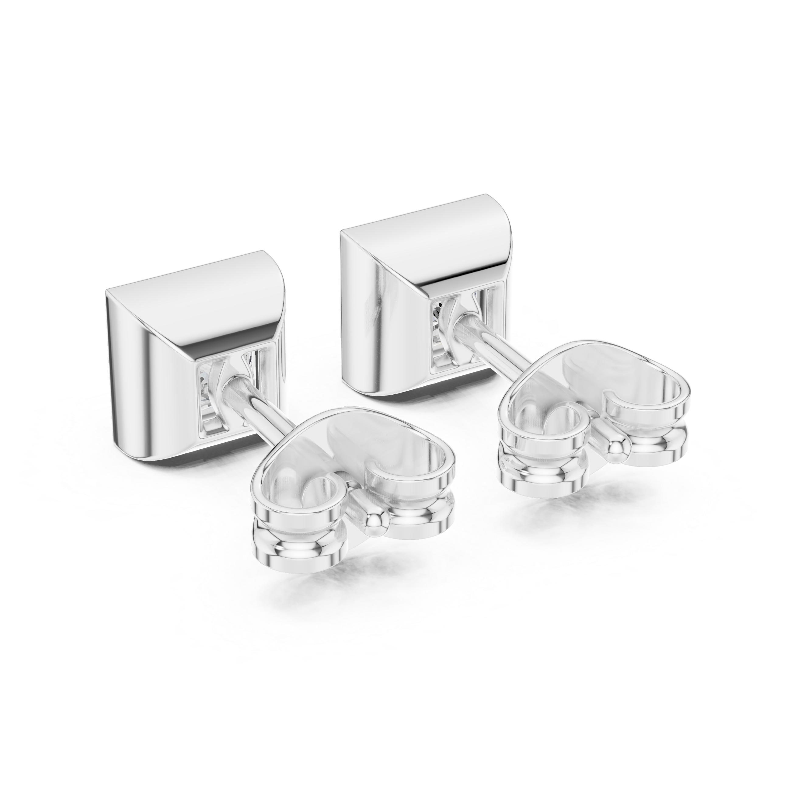 Premium Square Princess Cut Diamond Earrings – Timeless Geometric Fine Jewelry