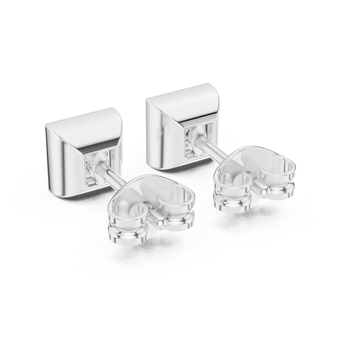 Premium Square Princess Cut Diamond Earrings – Timeless Geometric Fine Jewelry
