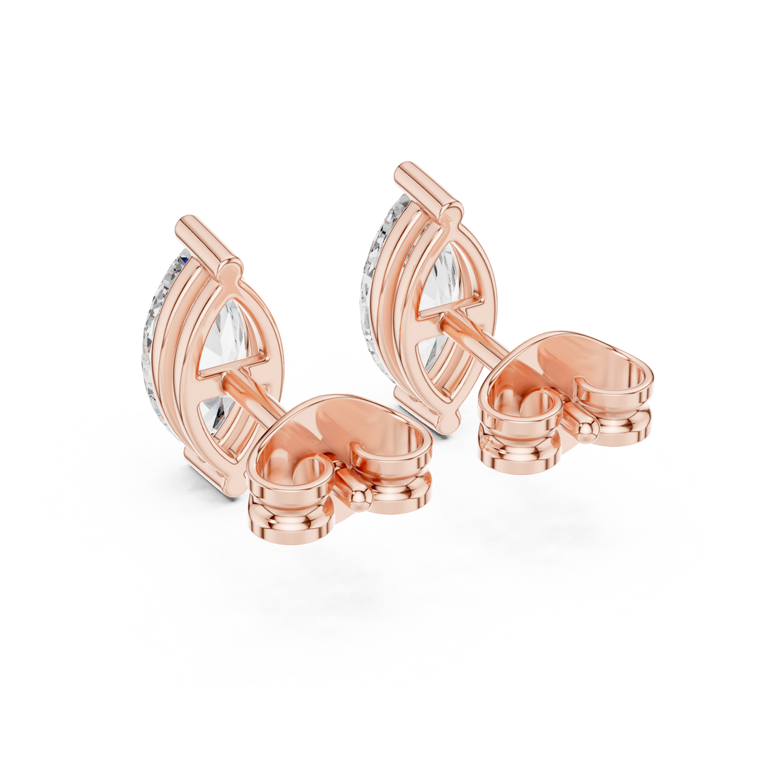 Marquise Diamond Daily Wear Stud Earrings For Women's