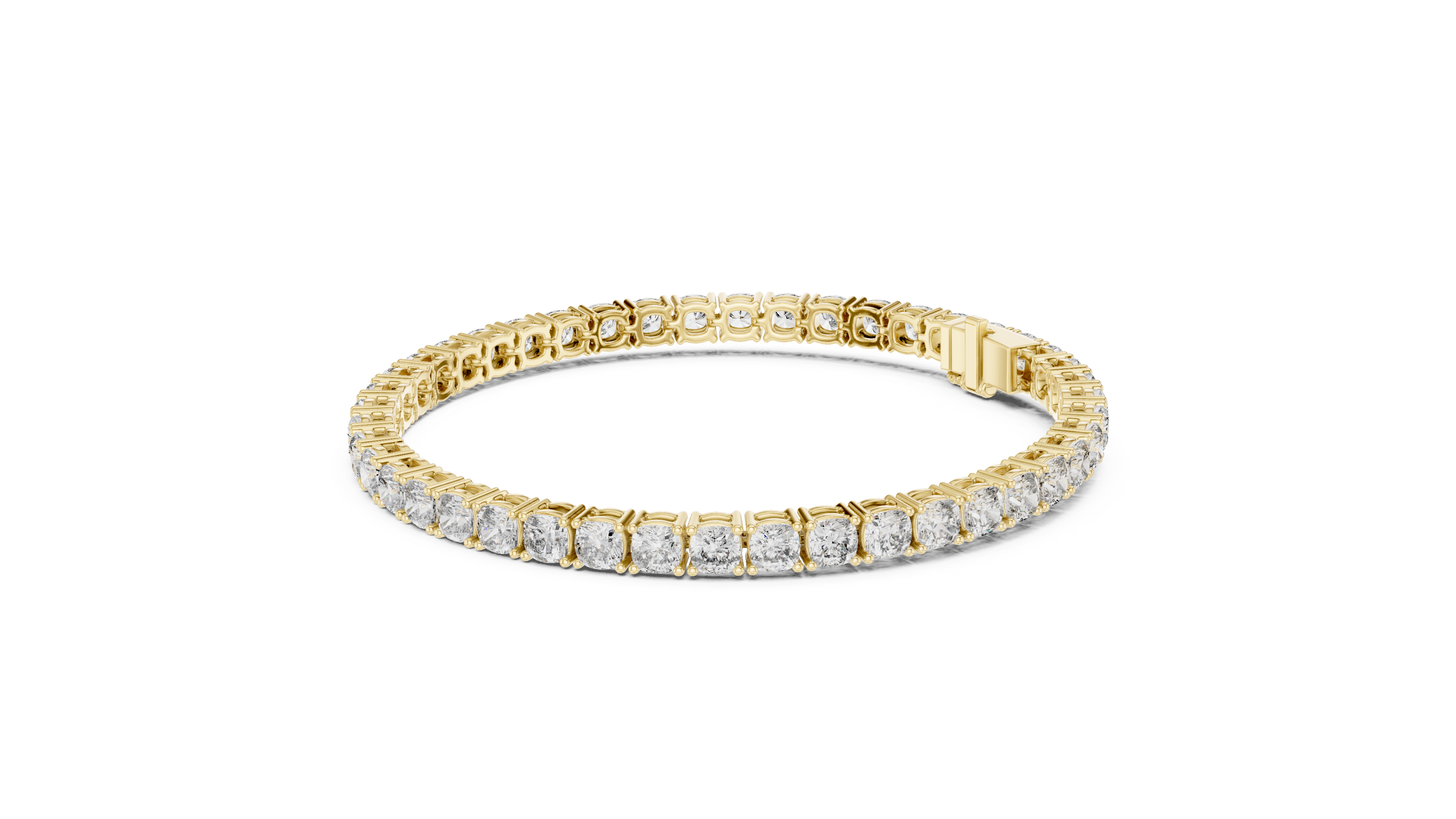 Classic Round Diamond Line Bracelet | Elegant White Gold Plated Tennis Bracelet | Gift for Wife, Girlfriend, or Mom