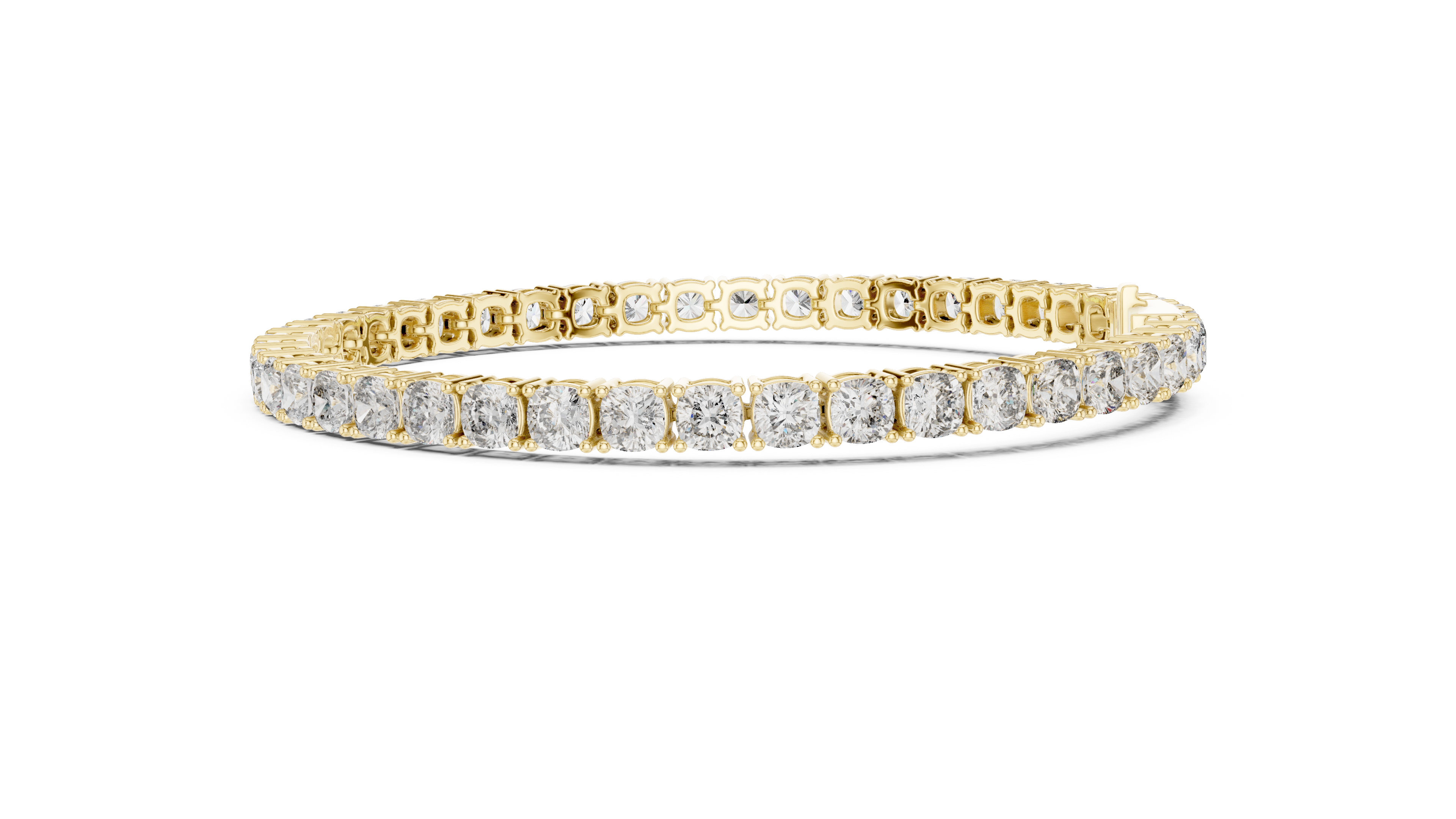 Classic Round Diamond Line Bracelet | Elegant White Gold Plated Tennis Bracelet | Gift for Wife, Girlfriend, or Mom