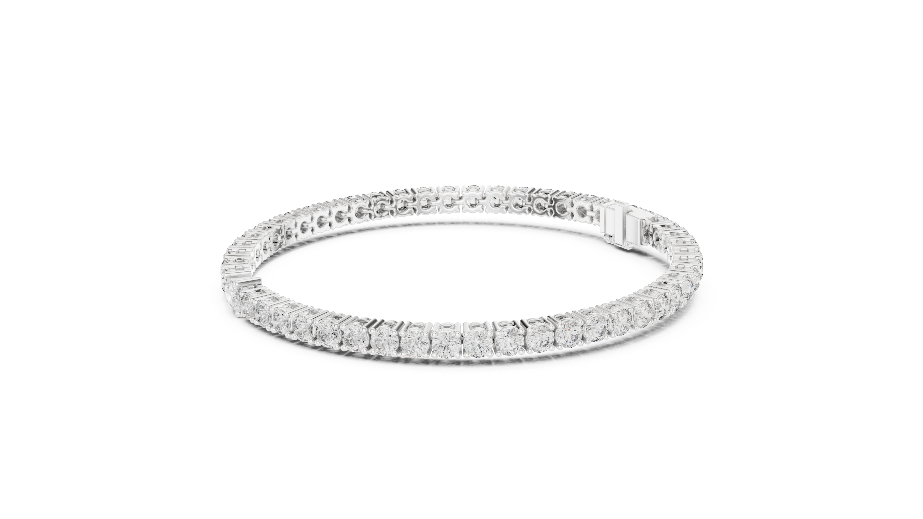 Designer Diamond Tennis Bracelet | Mixed Shape Stones in Rose Gold Plated Setting | Premium Wedding & Party Jewelry