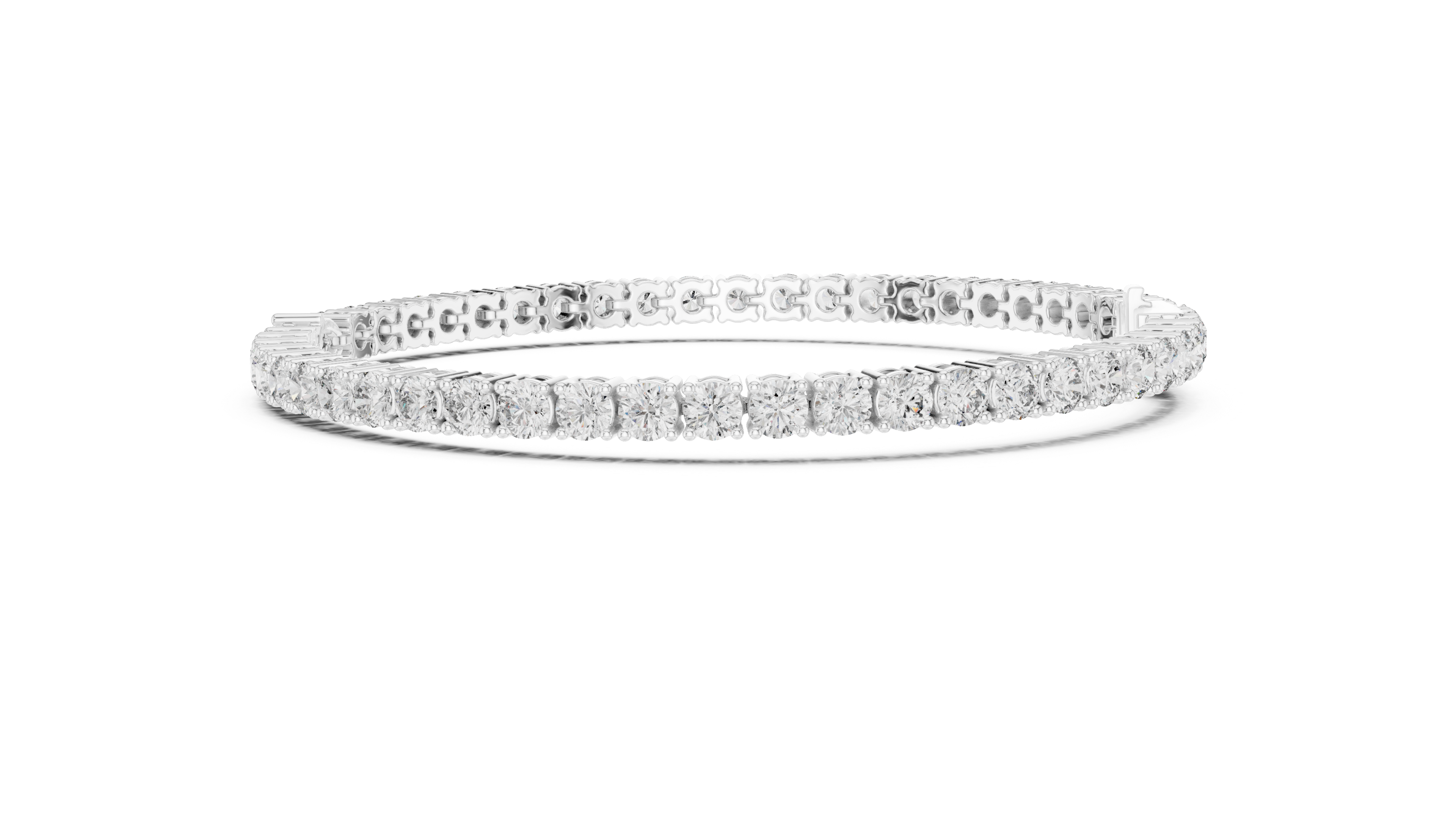 Designer Diamond Tennis Bracelet | Mixed Shape Stones in Rose Gold Plated Setting | Premium Wedding & Party Jewelry