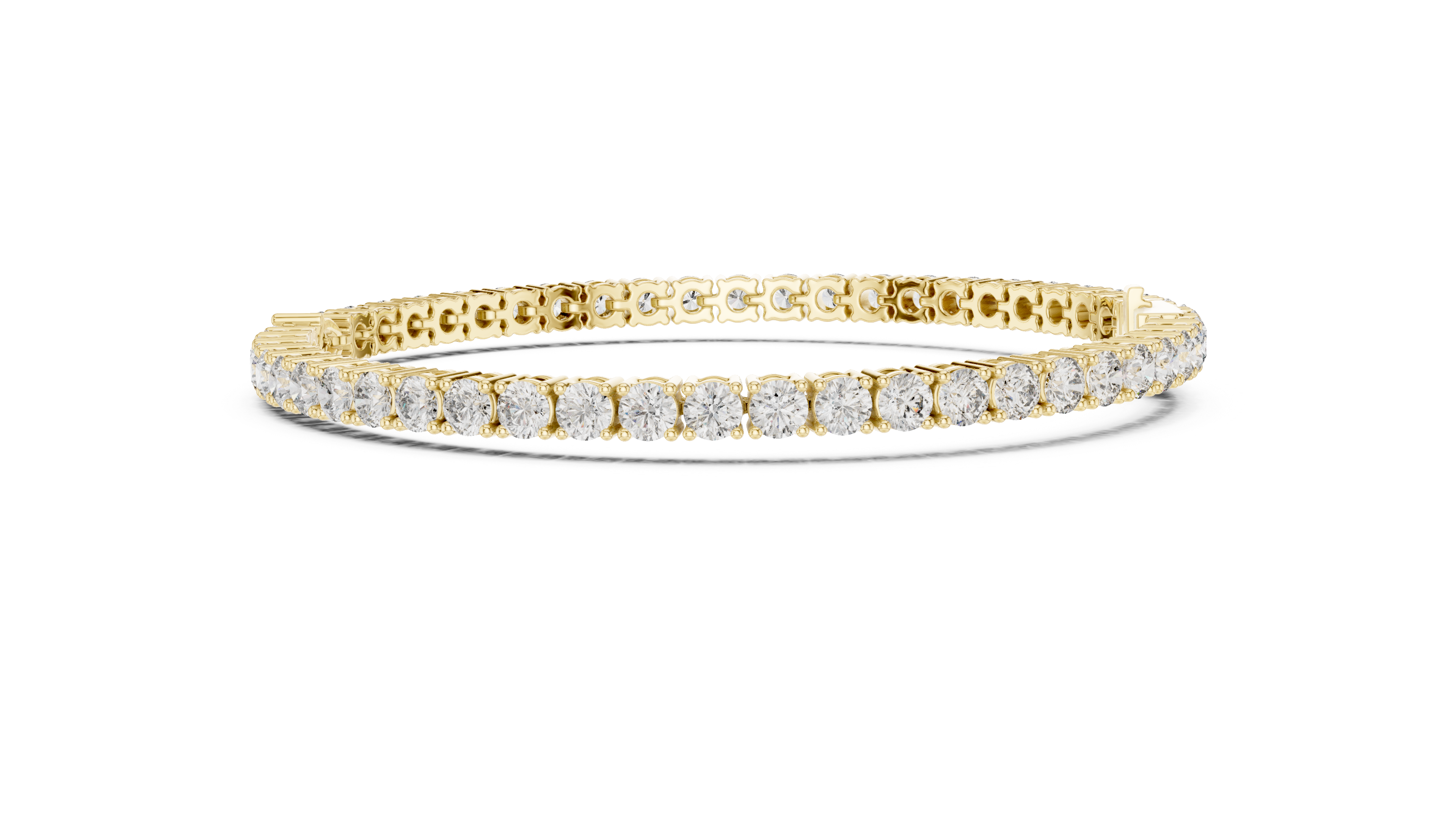 Designer Diamond Tennis Bracelet | Mixed Shape Stones in Rose Gold Plated Setting | Premium Wedding & Party Jewelry