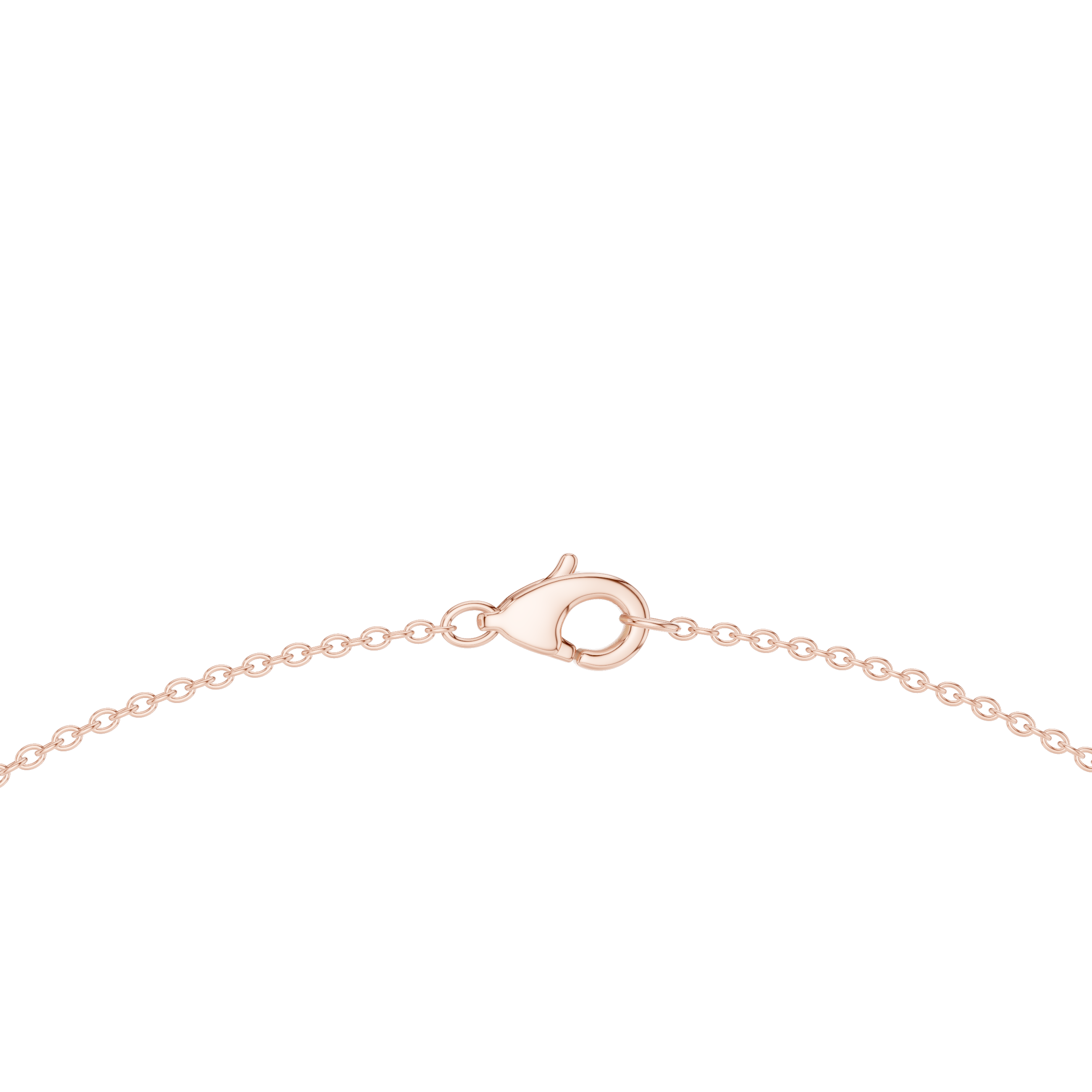 Bridal Style Oval Diamond Necklace in Rose Gold Luxury Statement Jewelry for Wedding and Party Wear