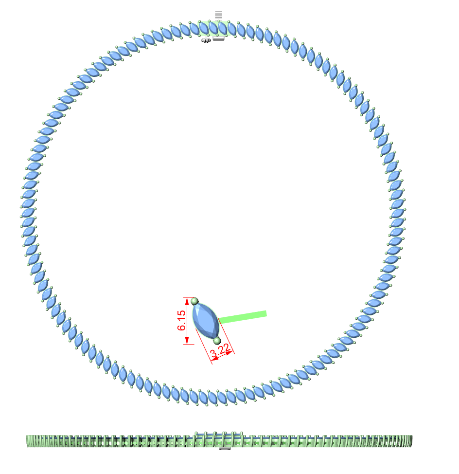 Women’s Marquise Shaped Diamond Tennis Necklace in Rose Gold Elegant Bridal Jewelry Design