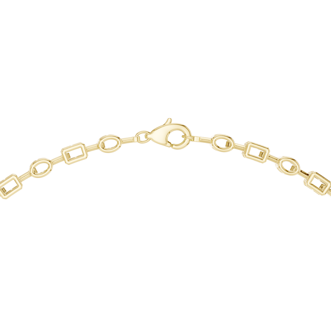 White Gold Diamond Statement Necklace with Emerald Cut Center and Pear Drop Pendant