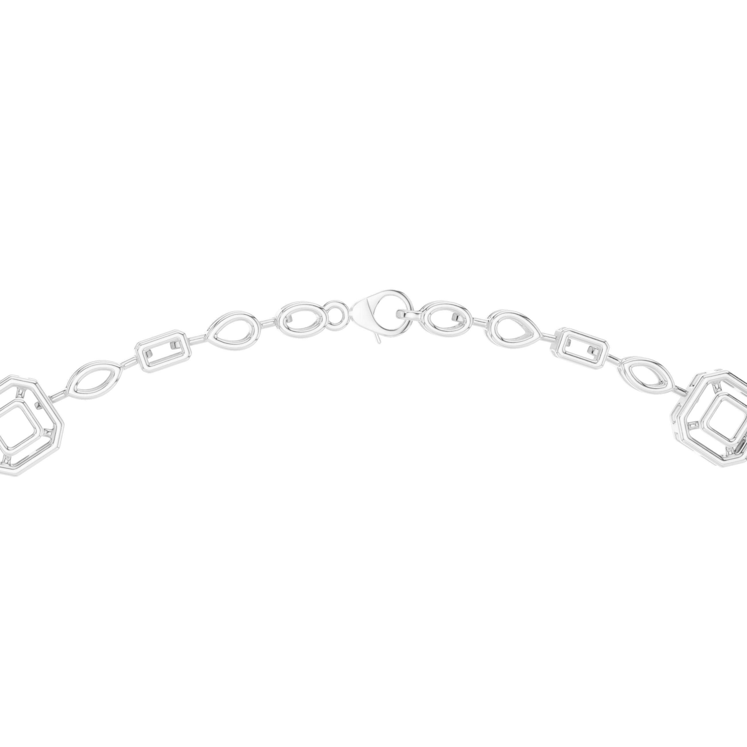 Women’s Luxury Vintage Diamond Necklace with Geometric Details and Elegant Drop Pendant