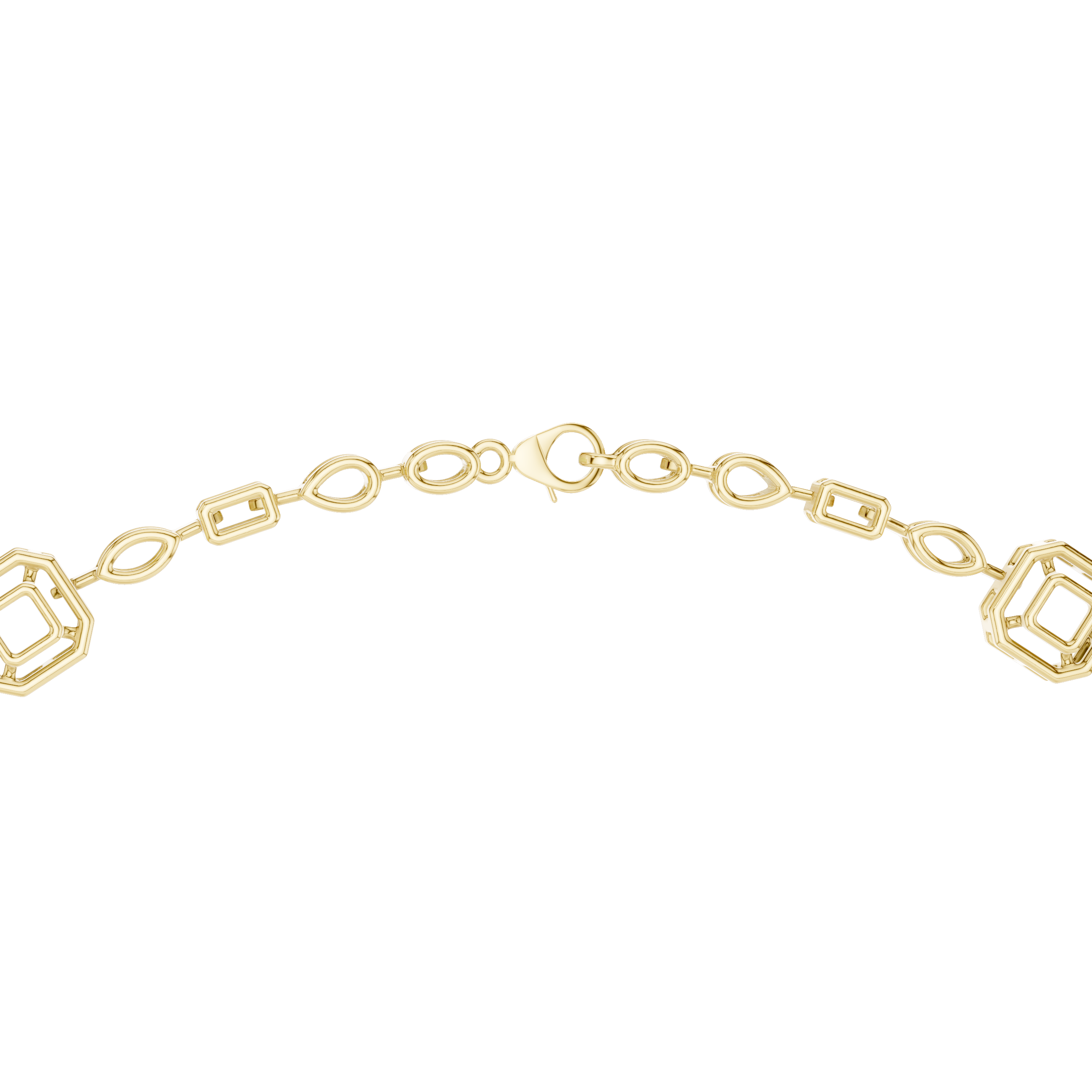 Women’s Luxury Vintage Diamond Necklace with Geometric Details and Elegant Drop Pendant