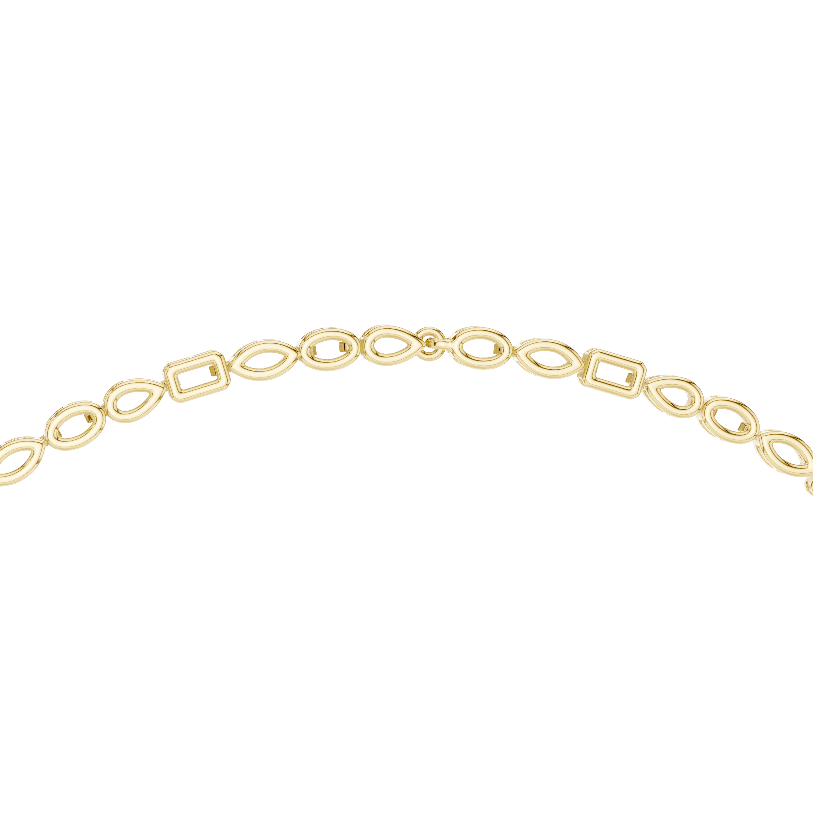 Elegant Geometric Diamond Necklace with Dangling Drop Pendant Fine Jewelry for Women