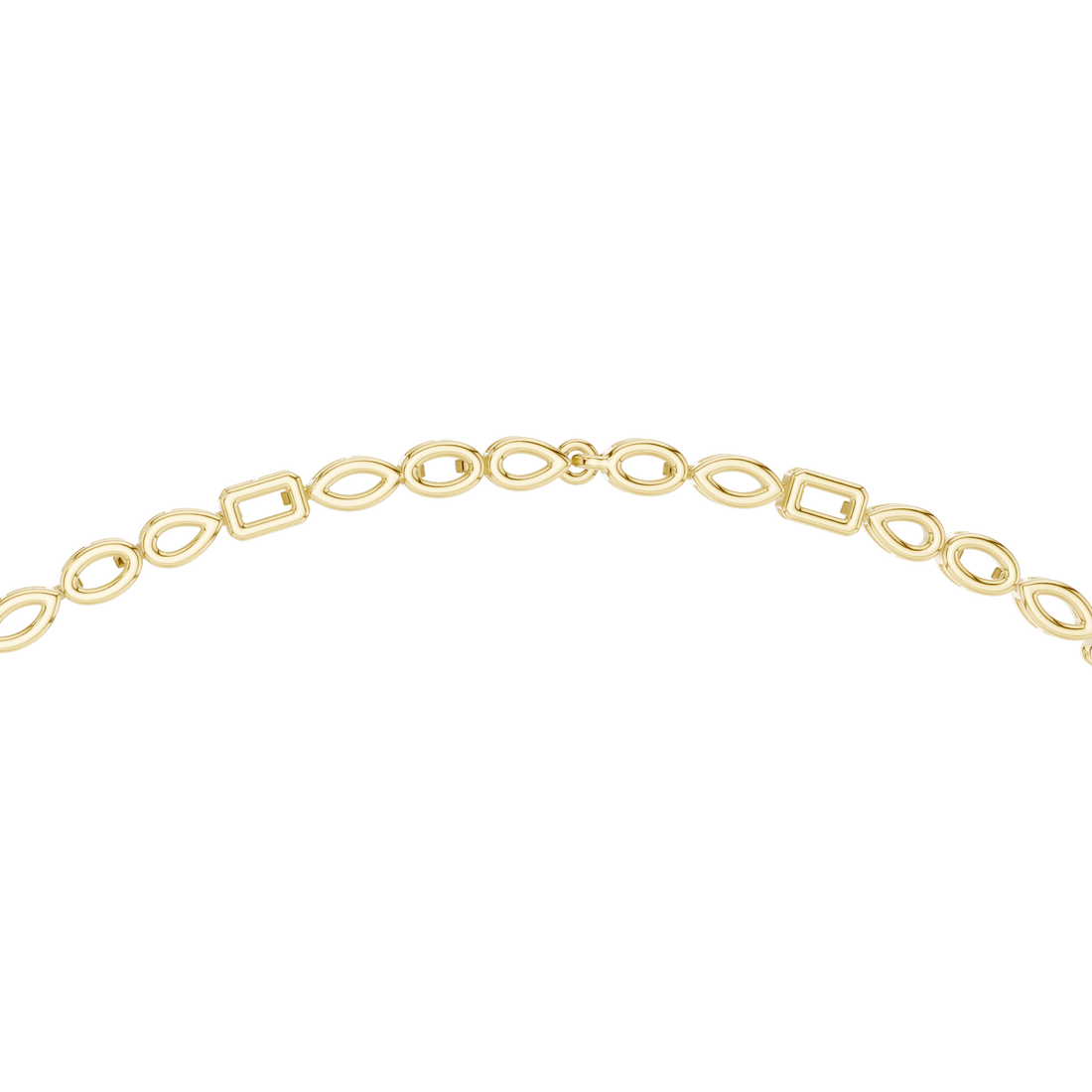 Elegant Geometric Diamond Necklace with Dangling Drop Pendant Fine Jewelry for Women