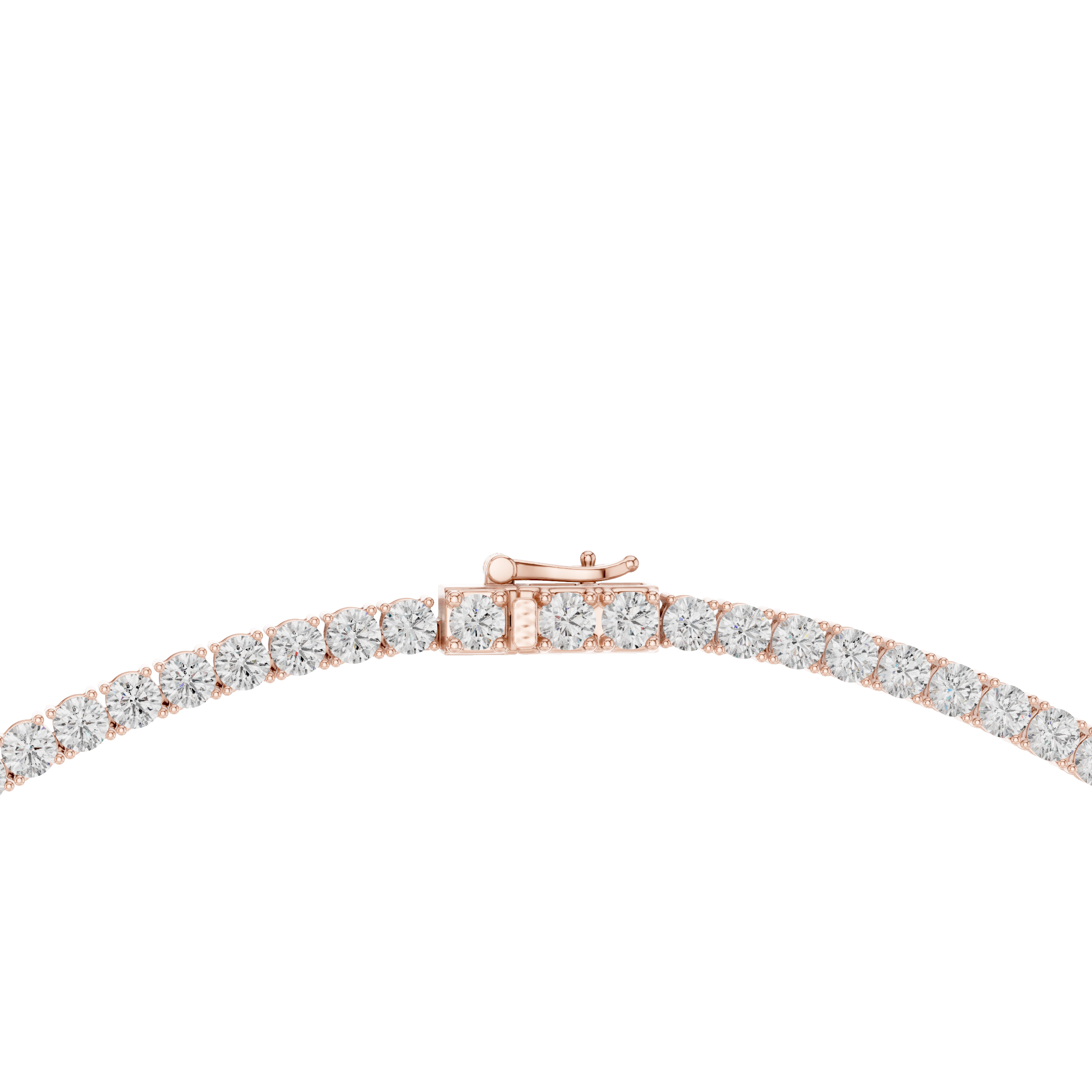 Premium Diamond Tennis Necklace in White Gold Luxury Hip Hop Fashion Jewelry