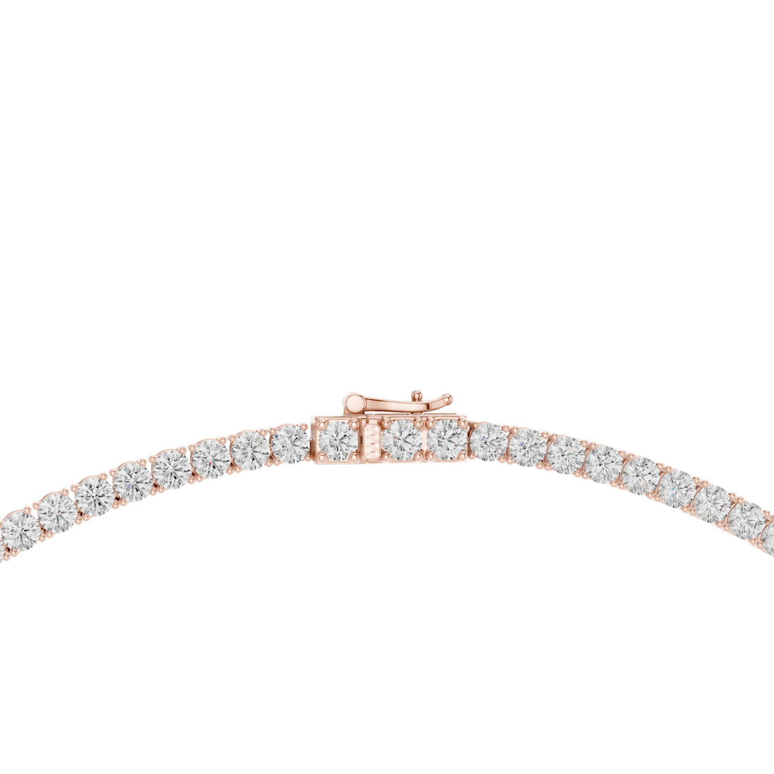 Premium Diamond Tennis Necklace in White Gold Luxury Hip Hop Fashion Jewelry