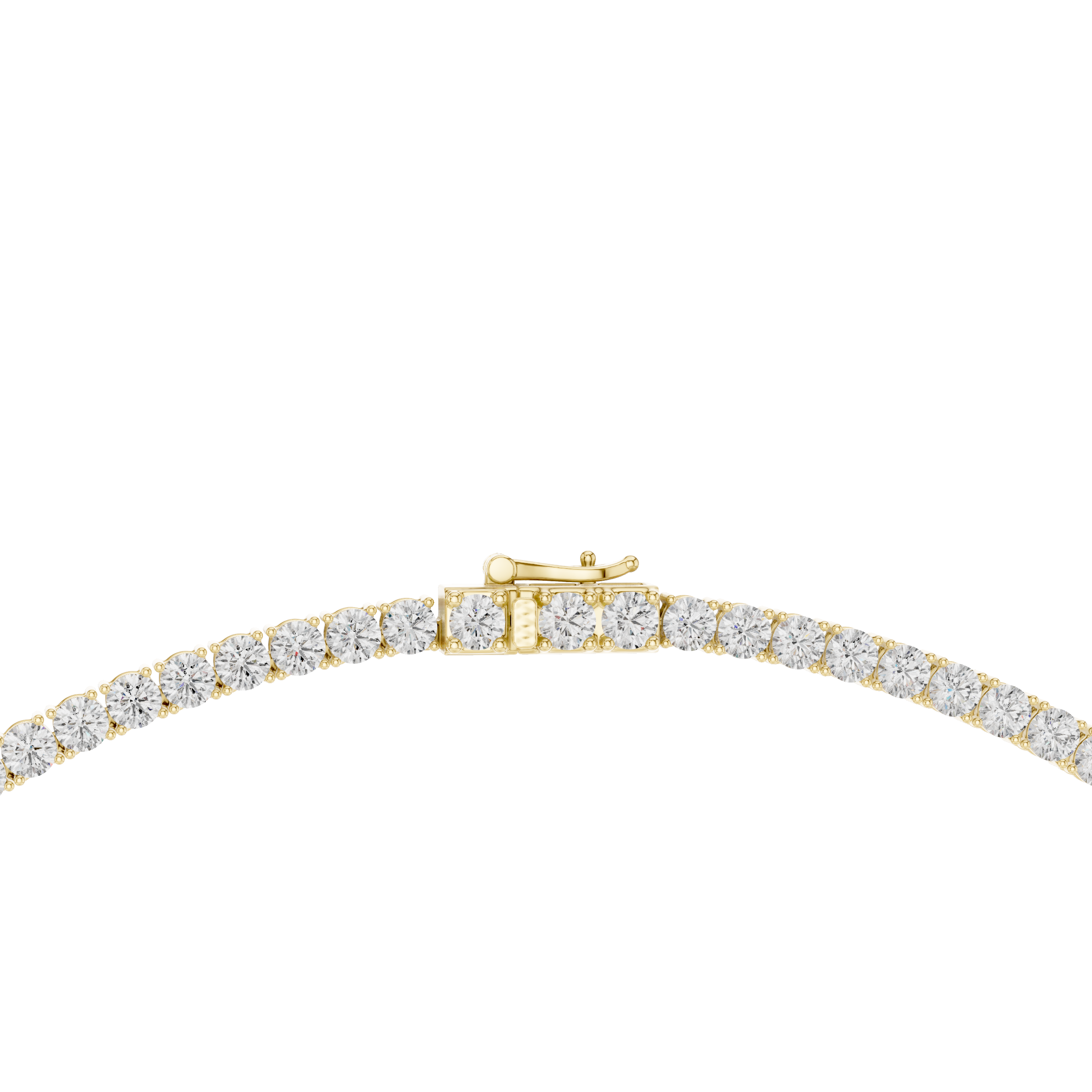 Premium Diamond Tennis Necklace in White Gold Luxury Hip Hop Fashion Jewelry