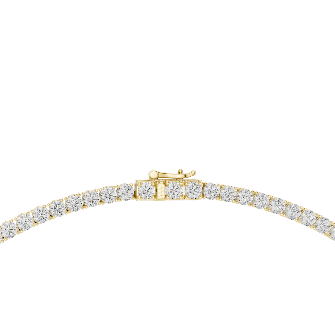 Premium Diamond Tennis Necklace in White Gold Luxury Hip Hop Fashion Jewelry