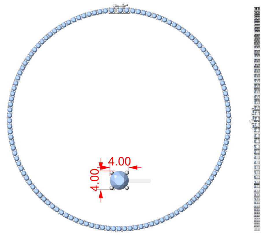 Premium Diamond Tennis Necklace in White Gold Luxury Hip Hop Fashion Jewelry