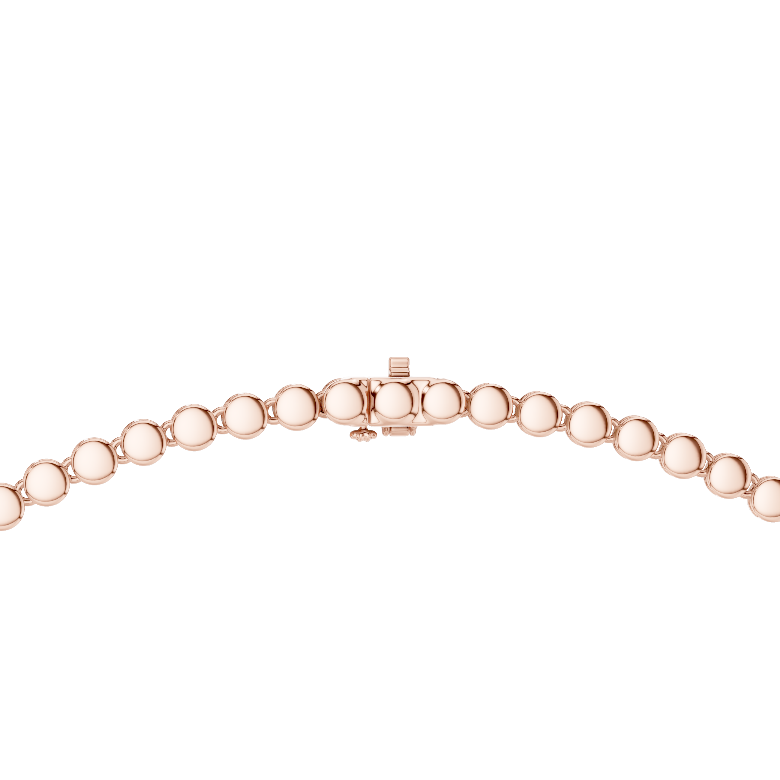 White Gold Diamond Necklace with Pave Round Beads and Pear Shaped Pendant for Women