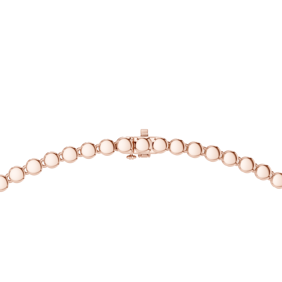 White Gold Diamond Necklace with Pave Round Beads and Pear Shaped Pendant for Women