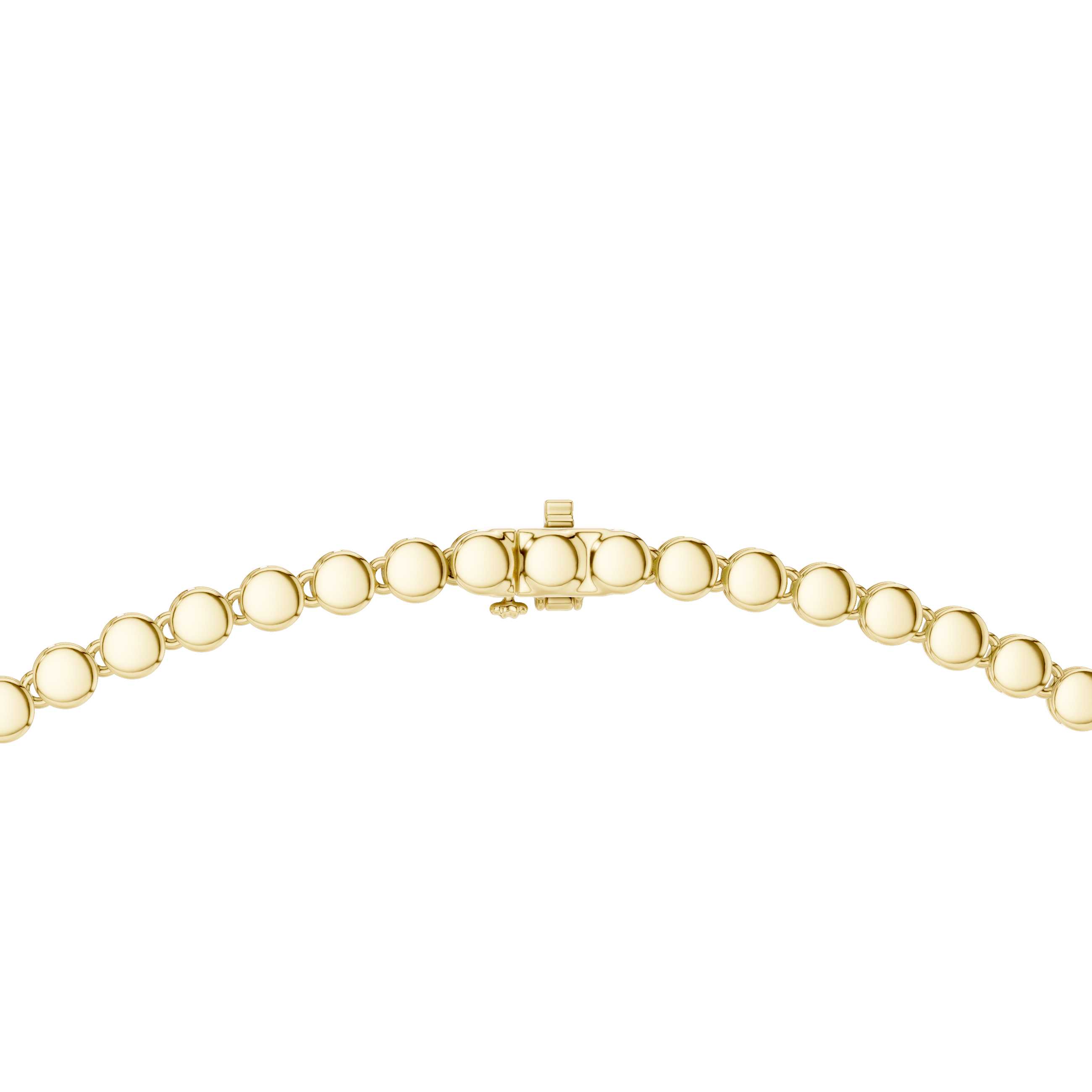 White Gold Diamond Necklace with Pave Round Beads and Pear Shaped Pendant for Women