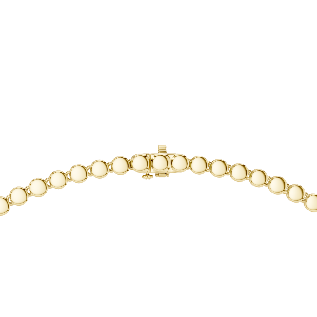 White Gold Diamond Necklace with Pave Round Beads and Pear Shaped Pendant for Women
