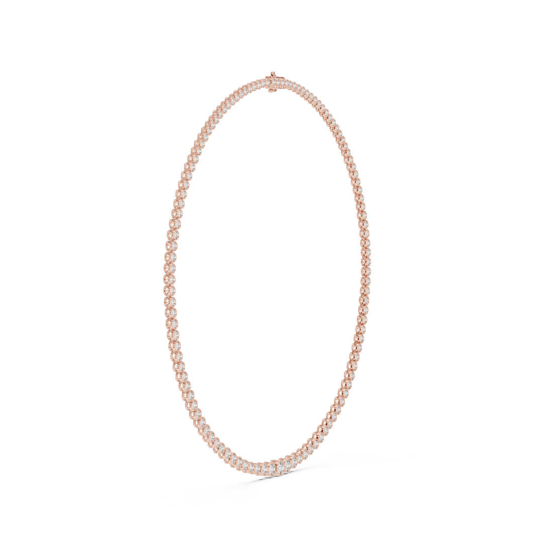Classic White Gold Diamond Tennis Necklace Elegant Wedding and Party Wear Jewelry for Women