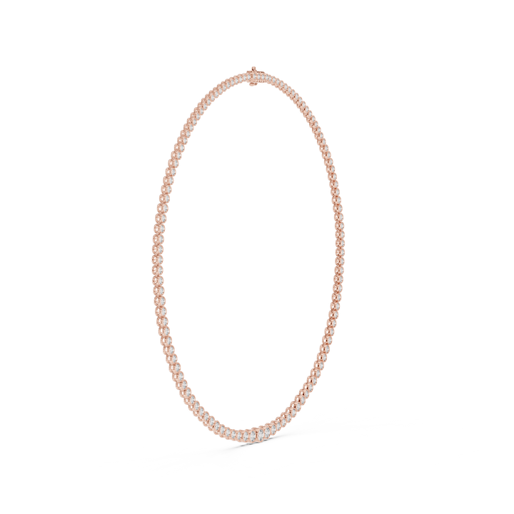 Classic White Gold Diamond Tennis Necklace Elegant Wedding and Party Wear Jewelry for Women